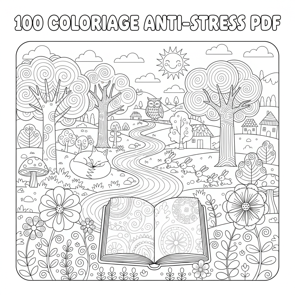 Coloriage 100 coloriage anti-stress pdf 3