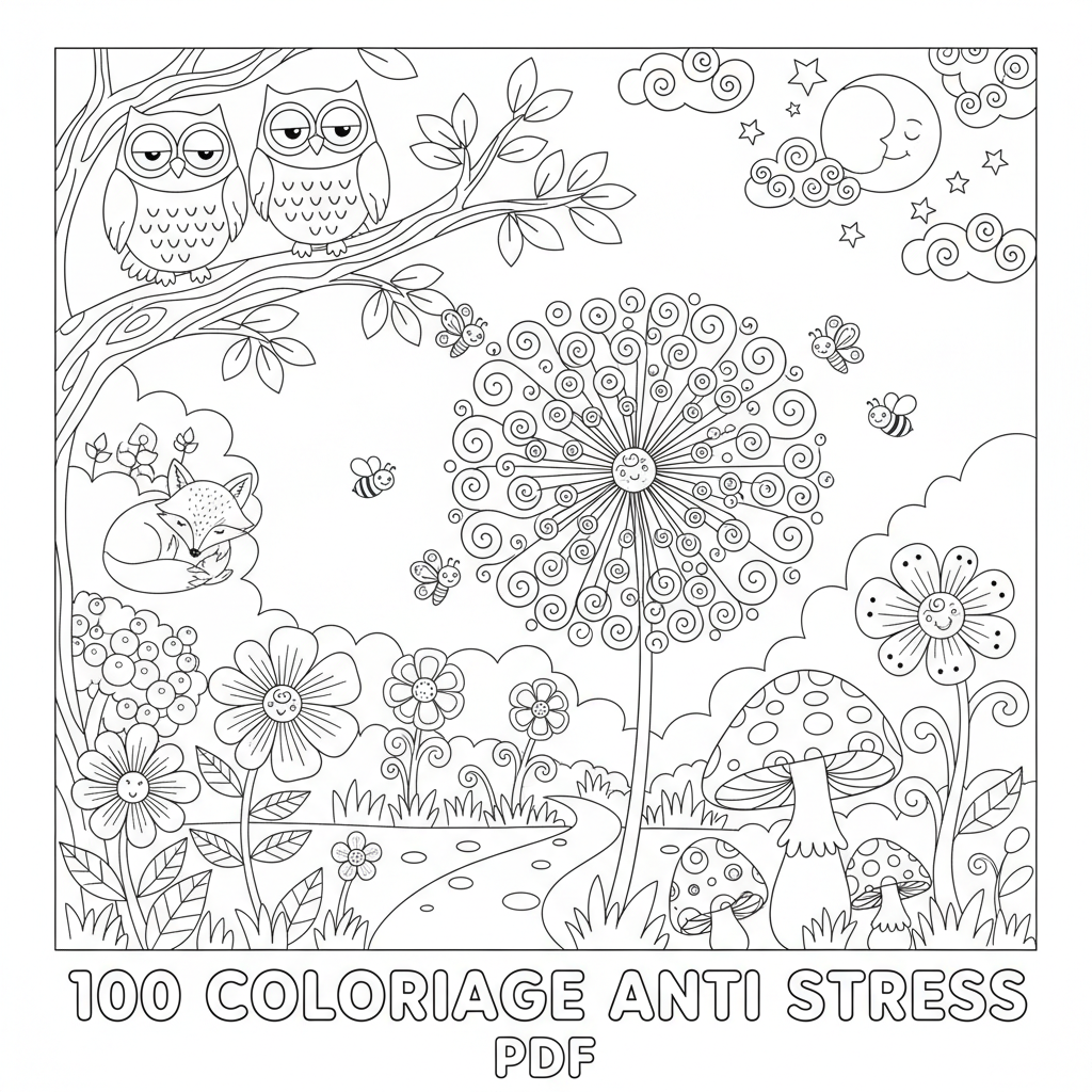 Coloriage 100 coloriage anti stress pdf 2