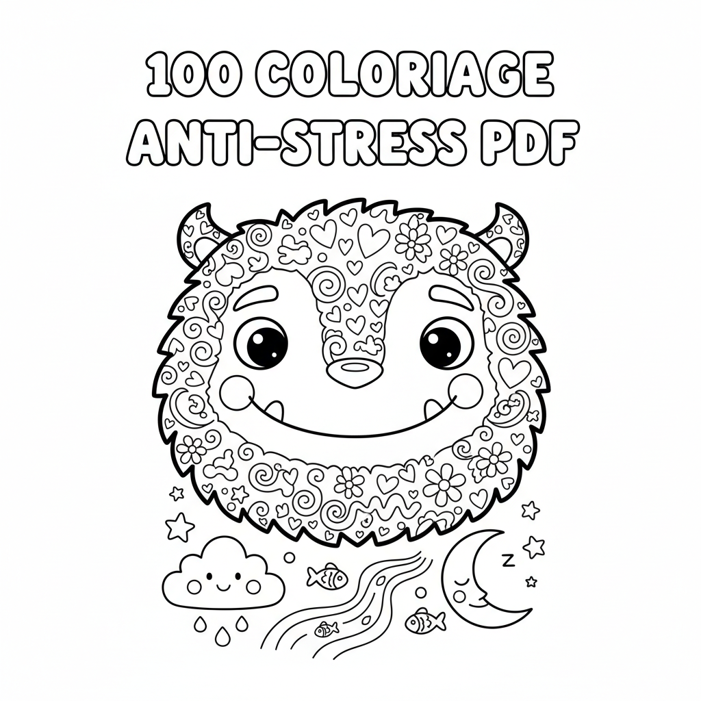 Coloriage 100 coloriage anti stress pdf 4