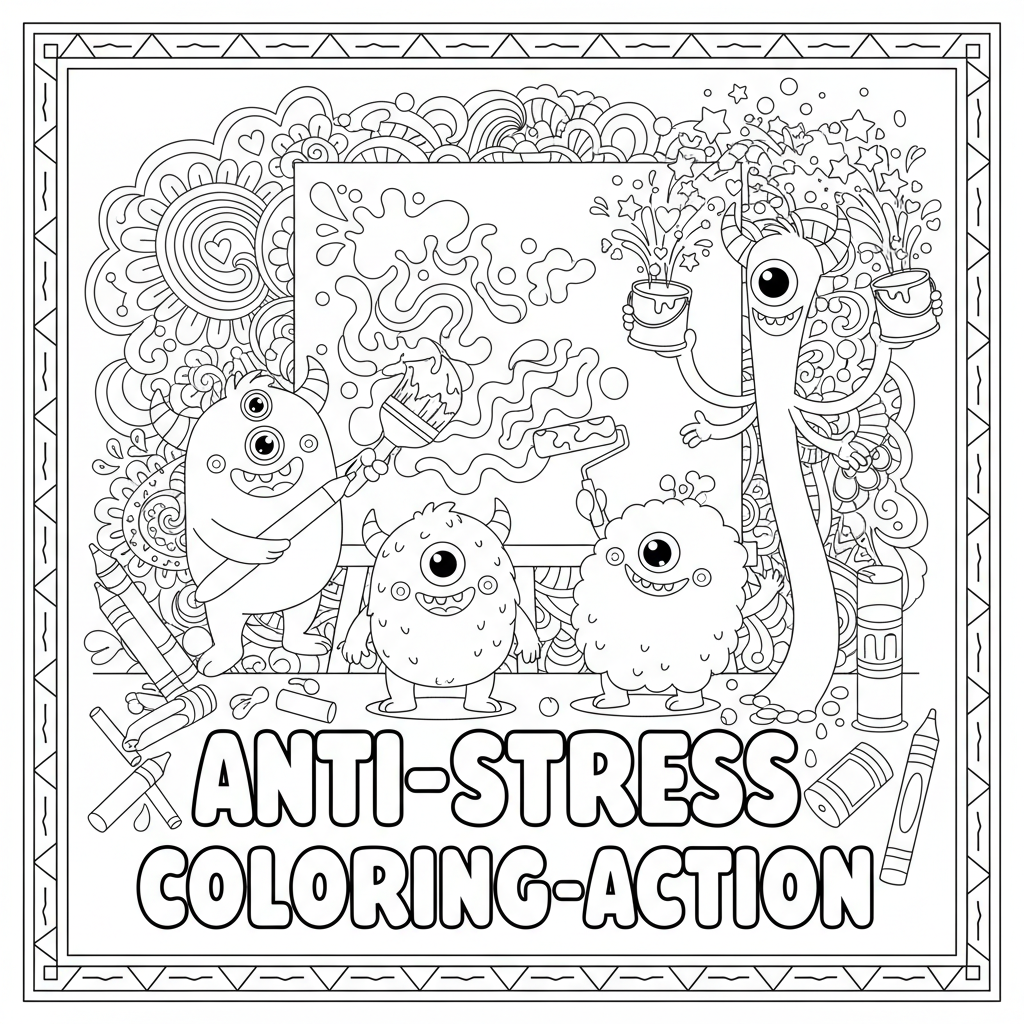 Coloriage action coloriage adulte 2