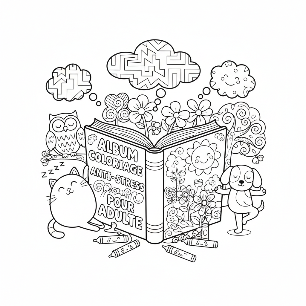 Coloriage album coloriage pour adulte 2