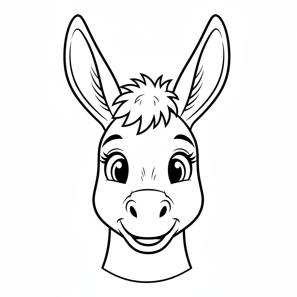 Coloriage ane coloriage 4