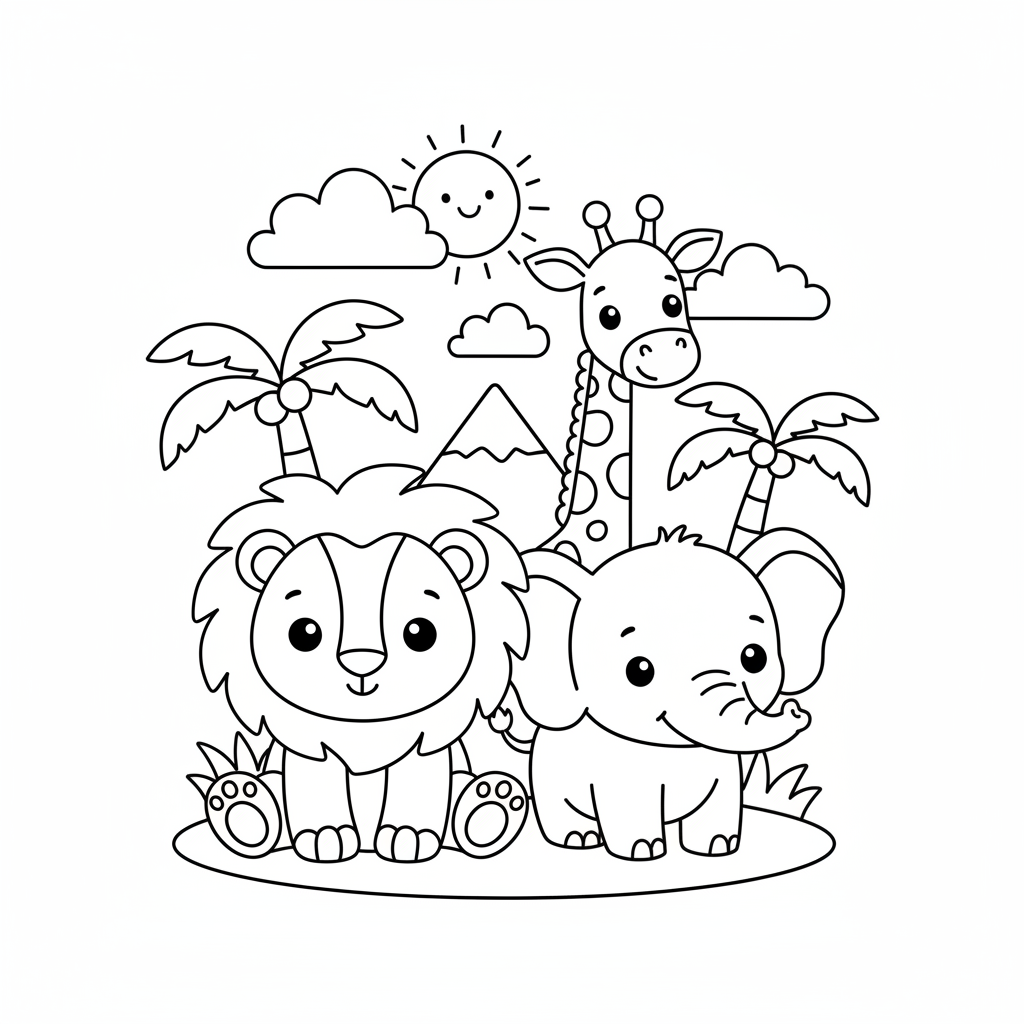 Coloriage animal coloriage 1