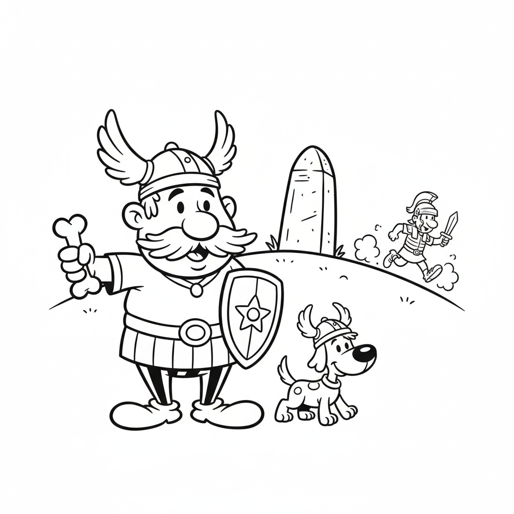 Coloriage Astérix Coloriage Gratuit à Imprimer