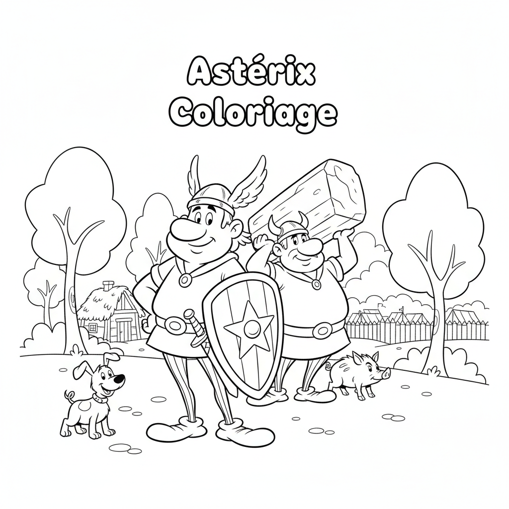 Coloriage astérix coloriage 2