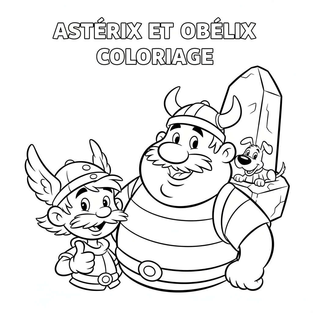 Coloriage astérix et obélix coloriage 4