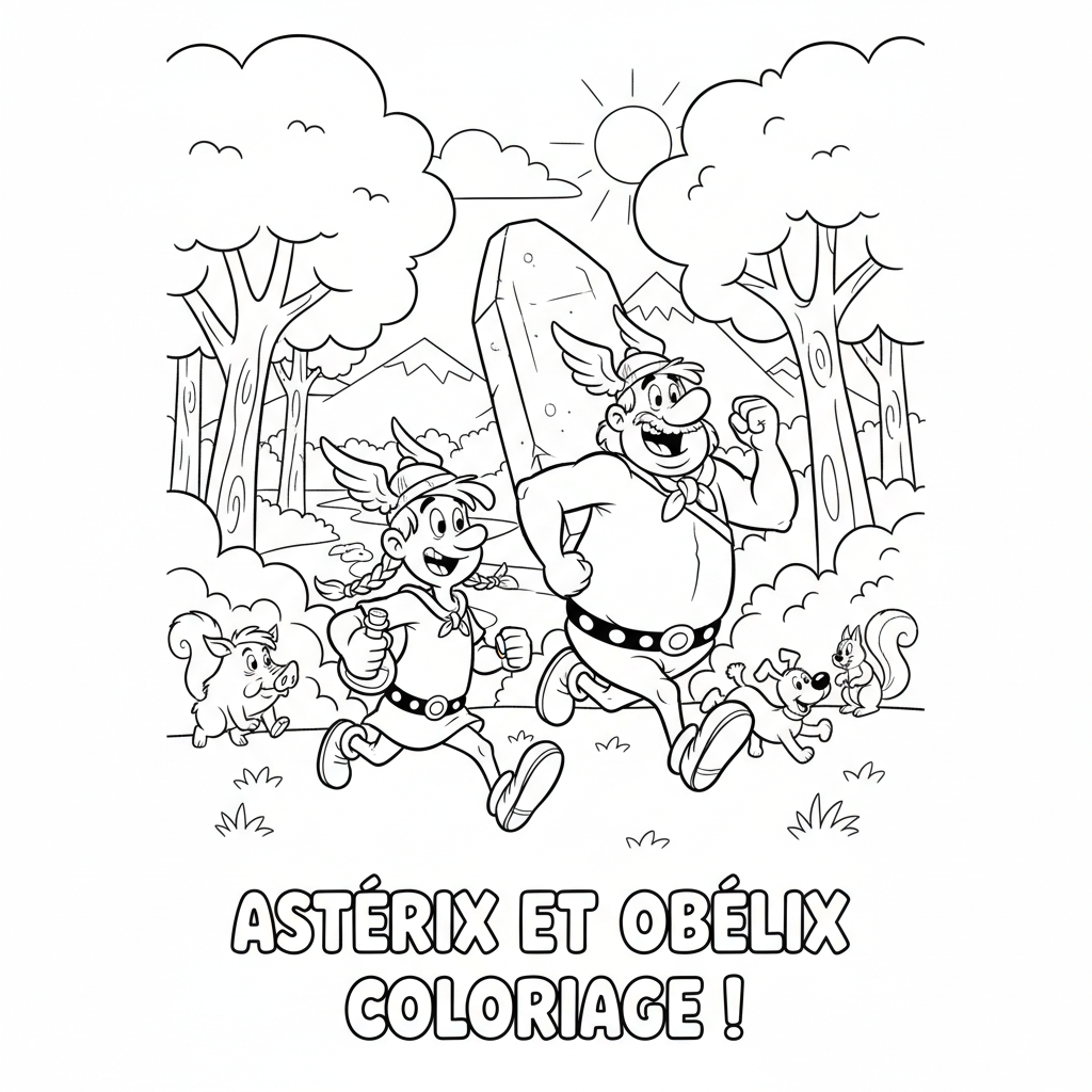 Coloriage asterix et obelix coloriage 3