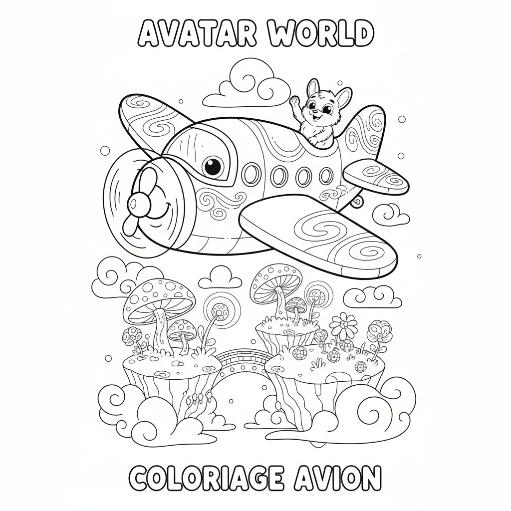 Coloriage avatar world coloriage 2