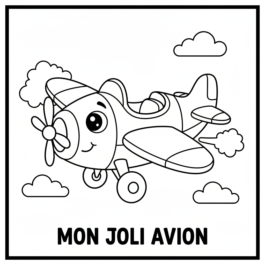 Coloriage avion coloriage à imprimer