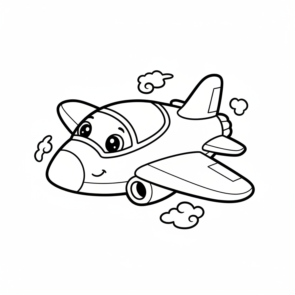 Coloriage avion de chasse coloriage
