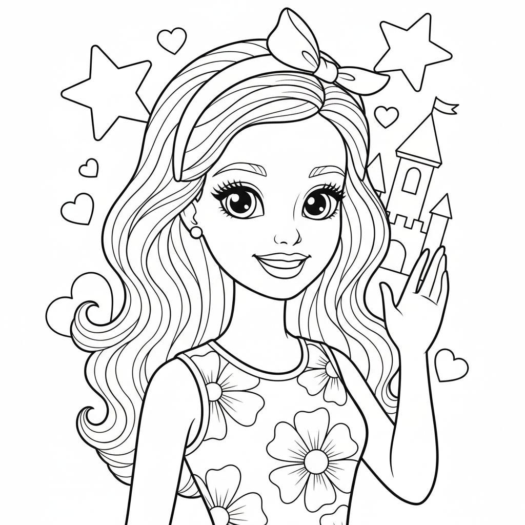Coloriage barbie a imprimer coloriage 4
