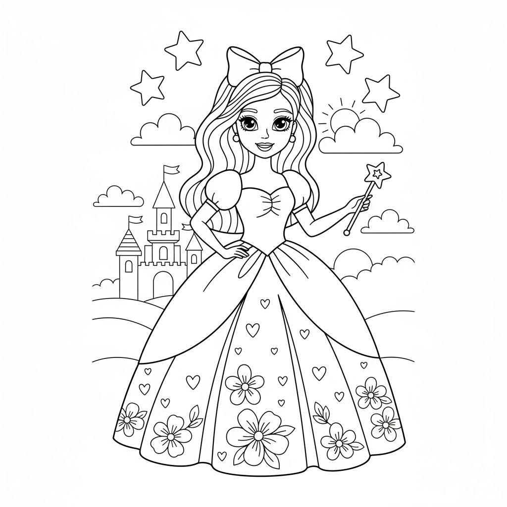 Coloriage barbie coloriage 2