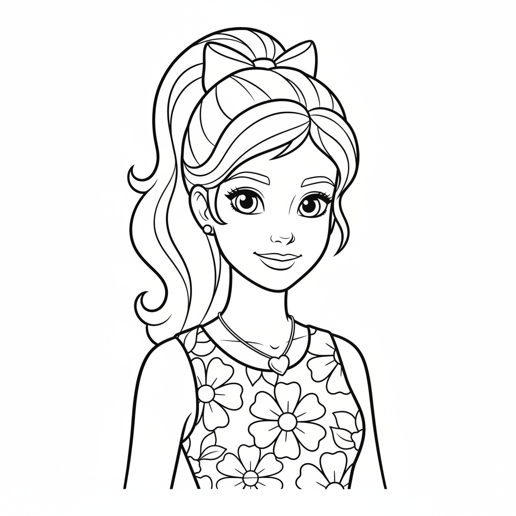 Coloriage barbie coloriage à imprimer 4