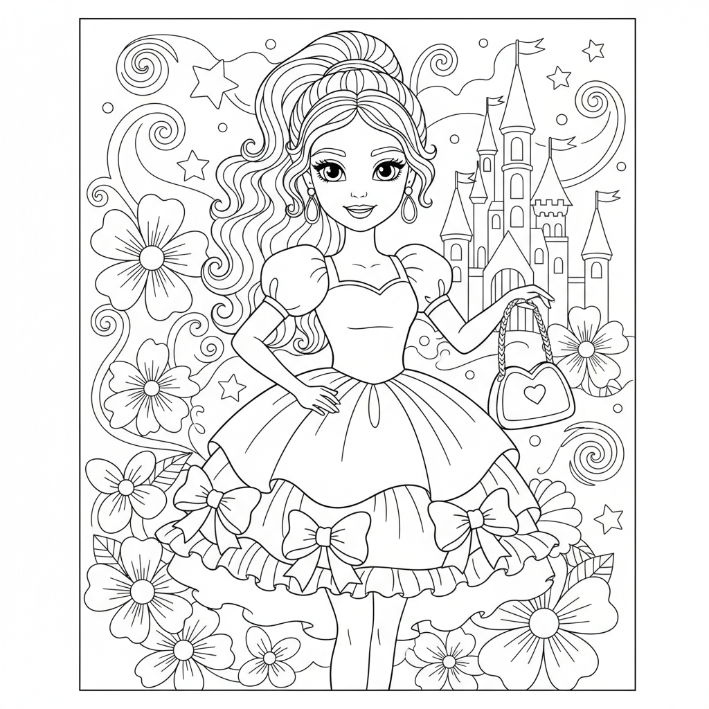 Coloriage barbie coloriages 2