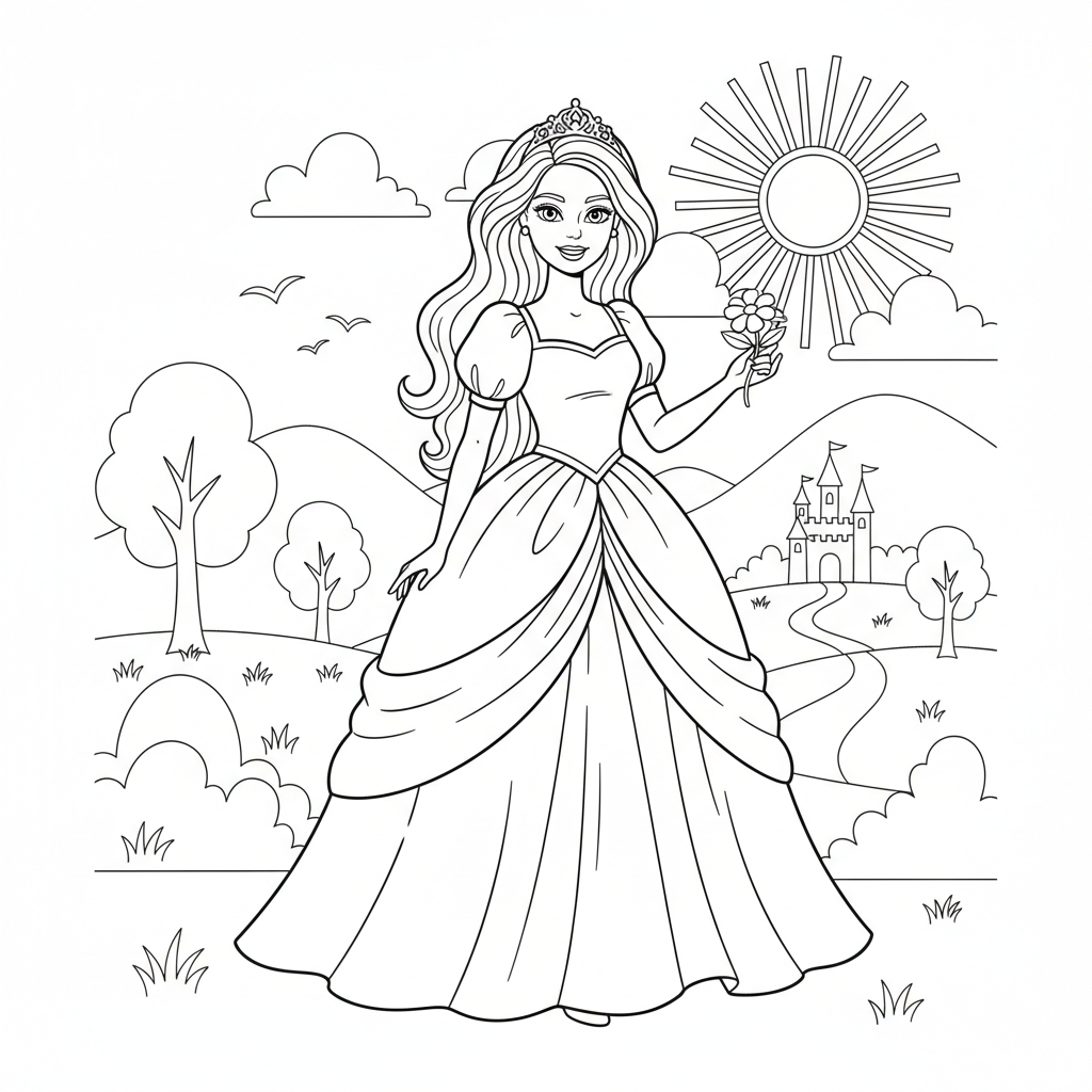 Coloriage barbie coloriages 3
