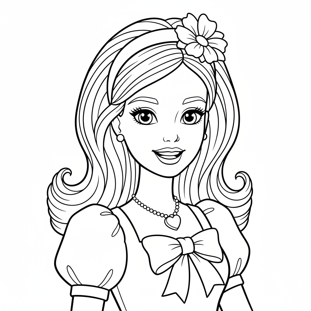 Coloriage barbie coloriages 4