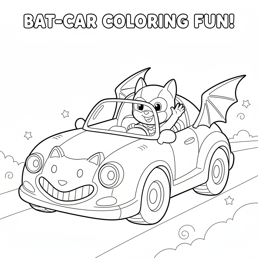 Coloriage batmobile coloriage 4