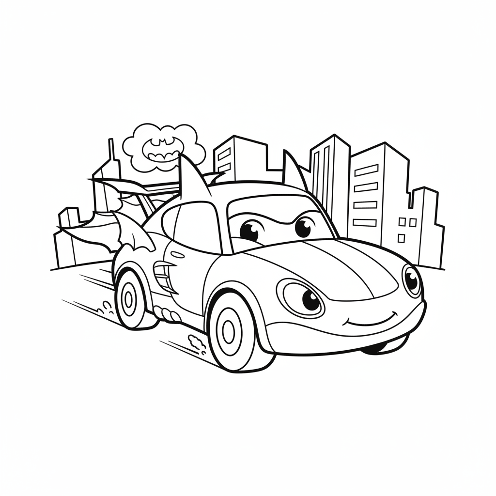 Coloriage batwheels coloriage 5