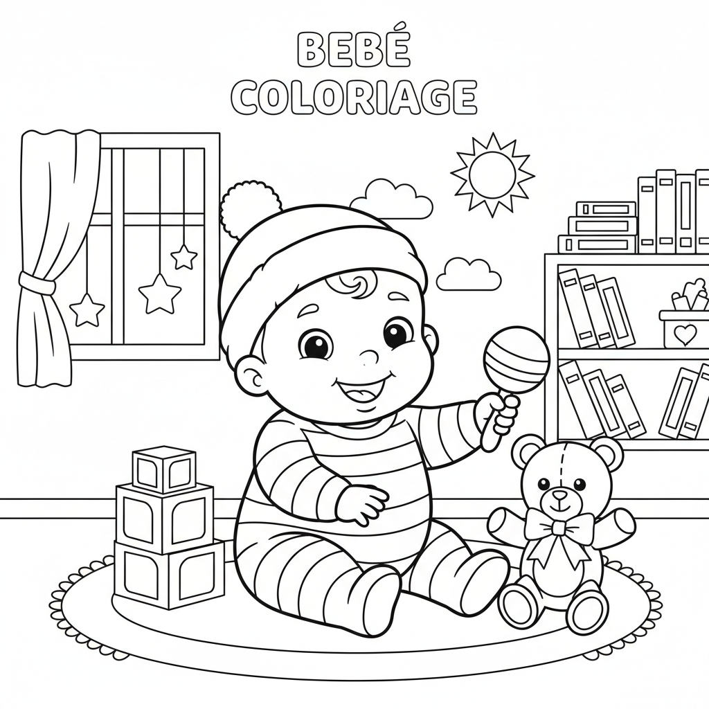 Coloriage bebe coloriage 2