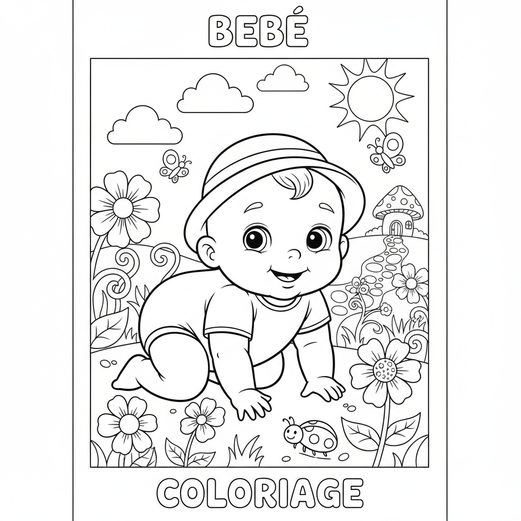 Coloriage bebe coloriage 3