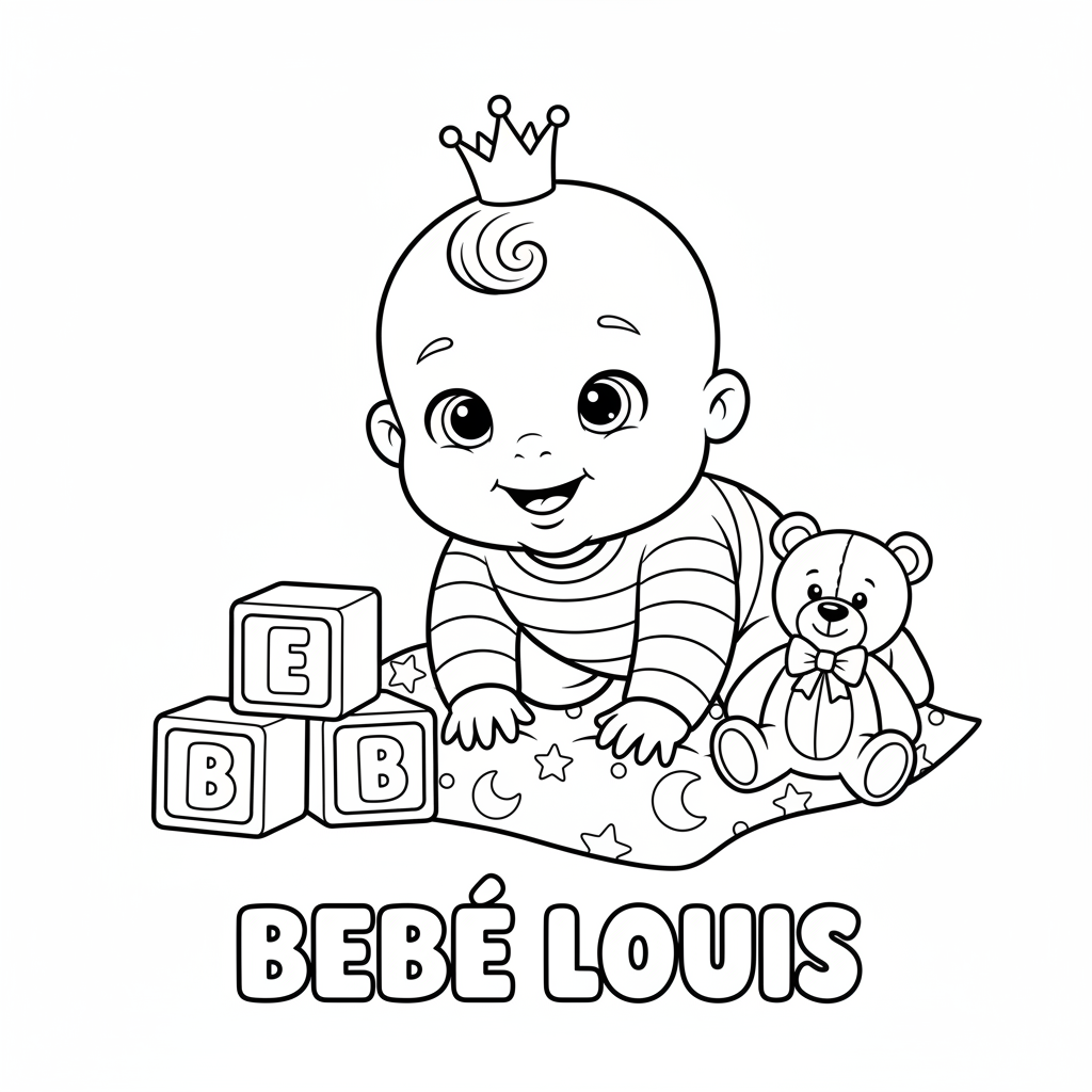 Coloriage bebe louis coloriage 1