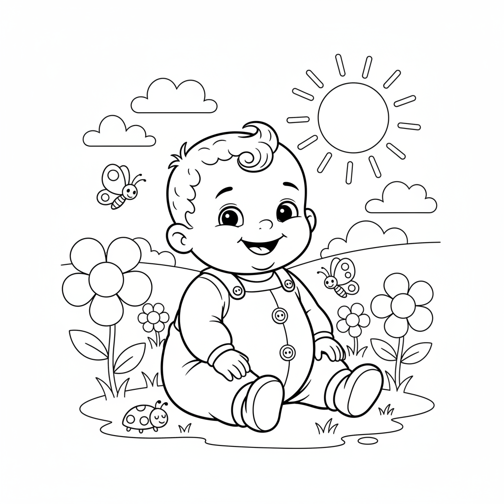 Coloriage bebe louis coloriage 3