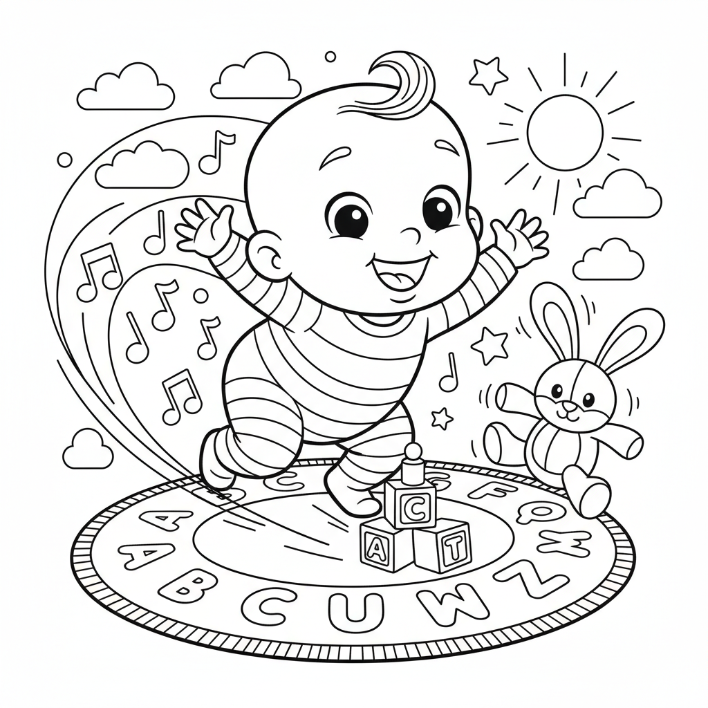 Coloriage bebe louis coloriage 5