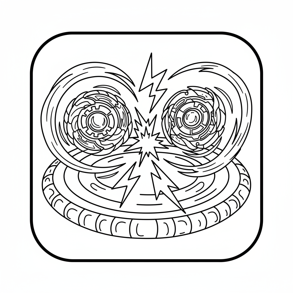 Coloriage beyblade coloriage 2