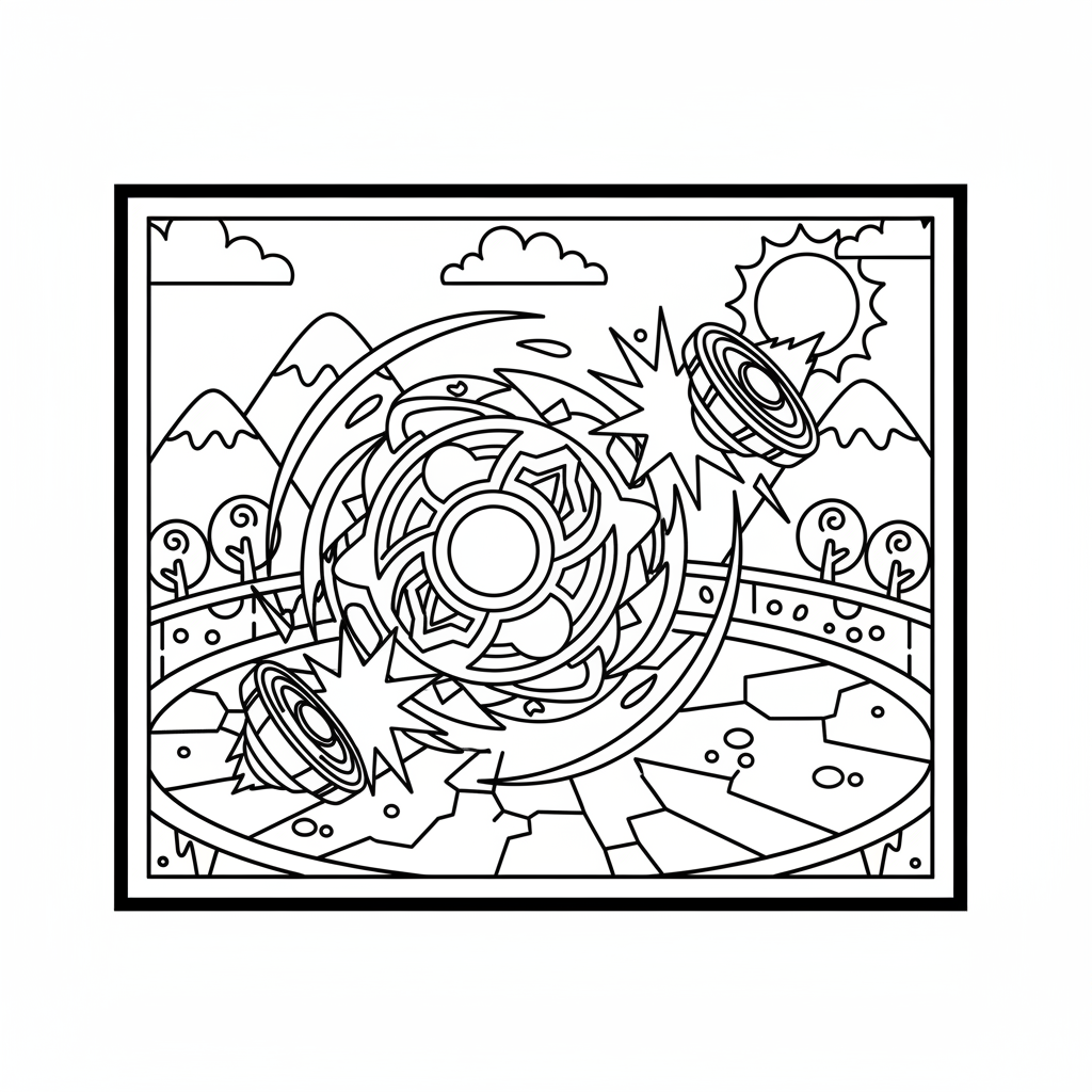 Coloriage beyblade coloriages 3
