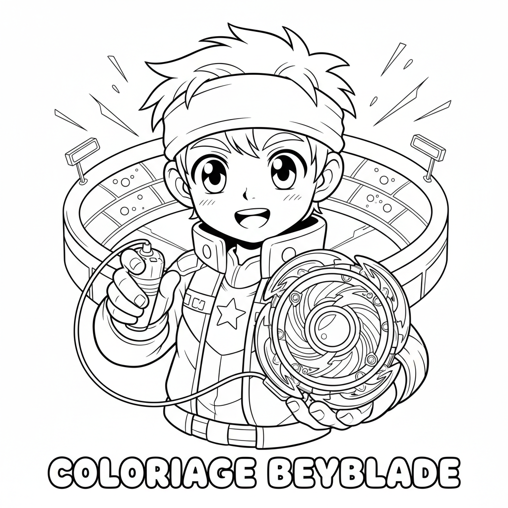 Coloriage beyblade x coloriage 4