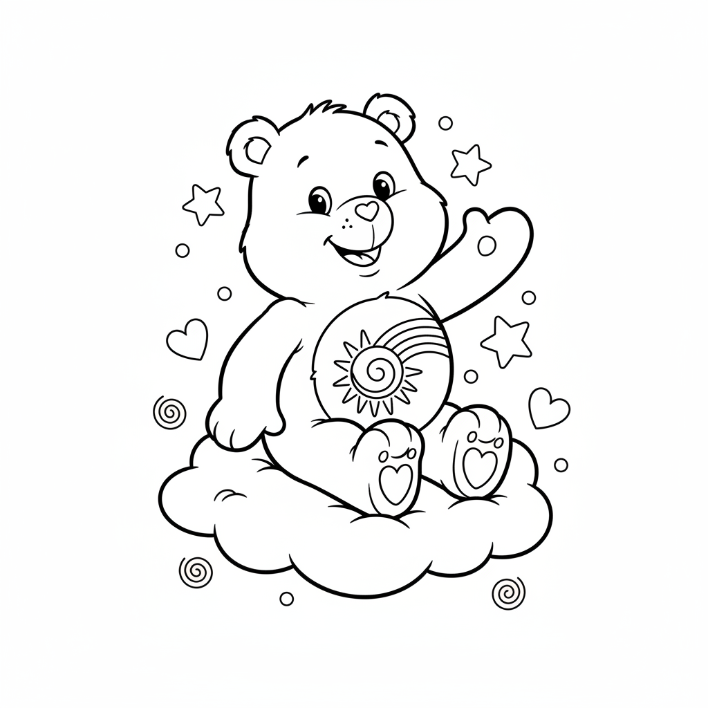 Coloriage bisounours coloriage 2