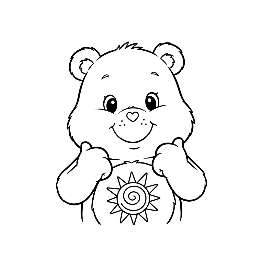 Coloriage bisounours coloriage 4