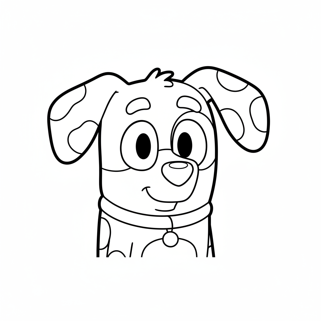 Coloriage bluey coloriage 4