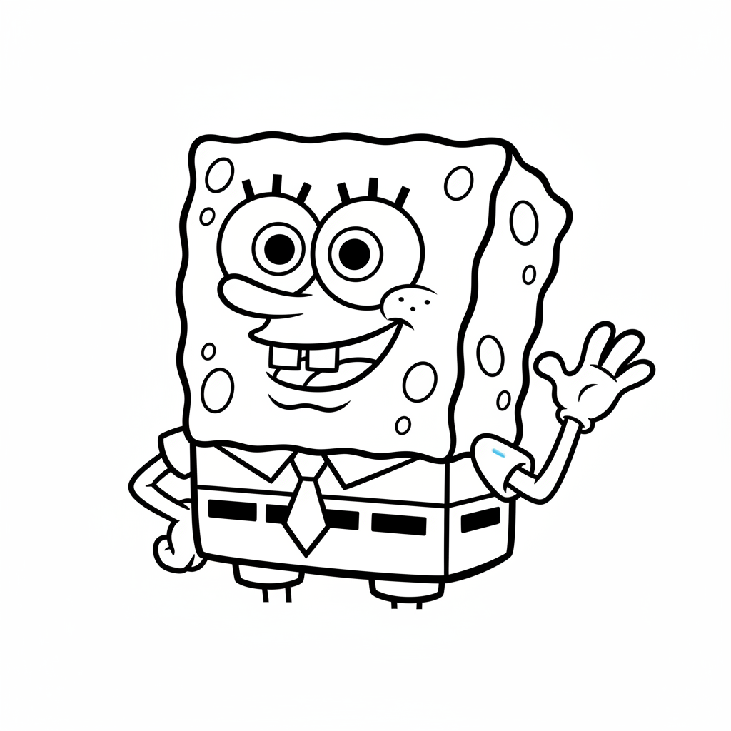 Coloriage bob l eponge coloriage 4