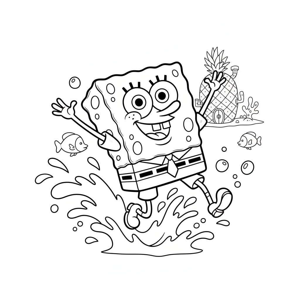 Coloriage bob l eponge coloriage 5