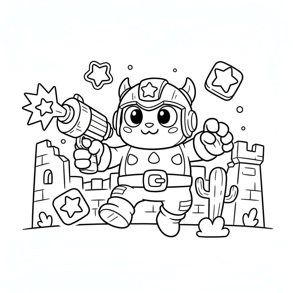 Coloriage brawl star coloriage 2
