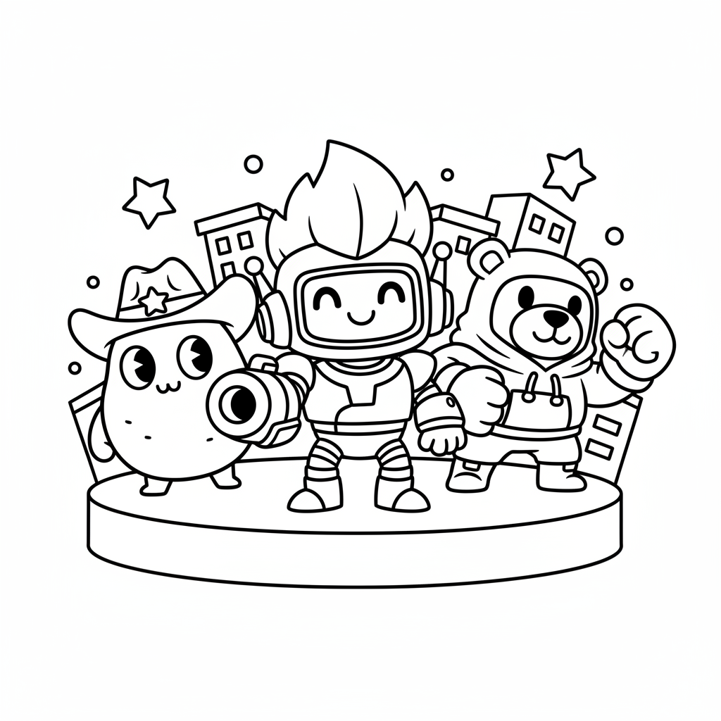 Coloriage Brawl Stars Coloriage Gratuit à Imprimer