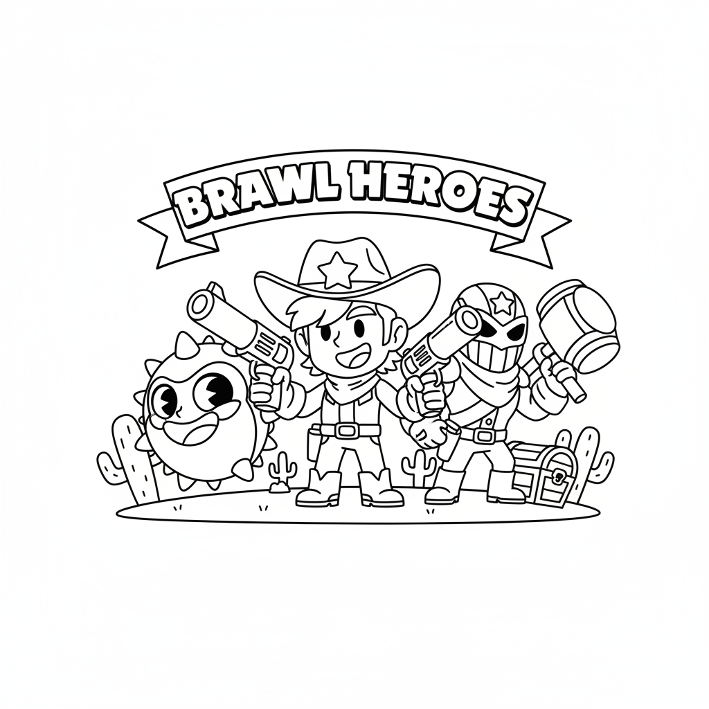 Coloriage brawl stars coloriage à imprimer 2