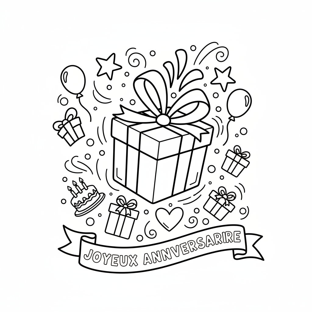 Coloriage cadeau coloriage 5