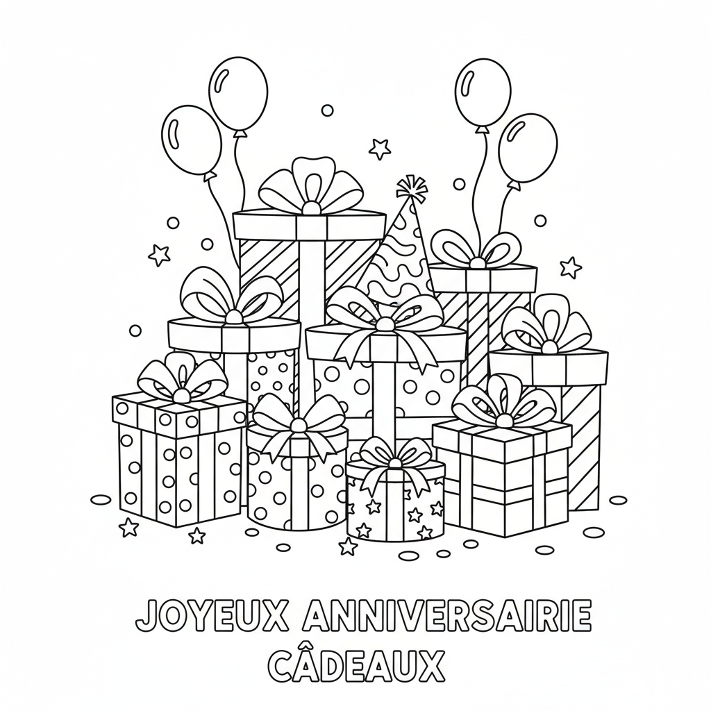 Coloriage Cadeaux Coloriage à Imprimer Gratuitement