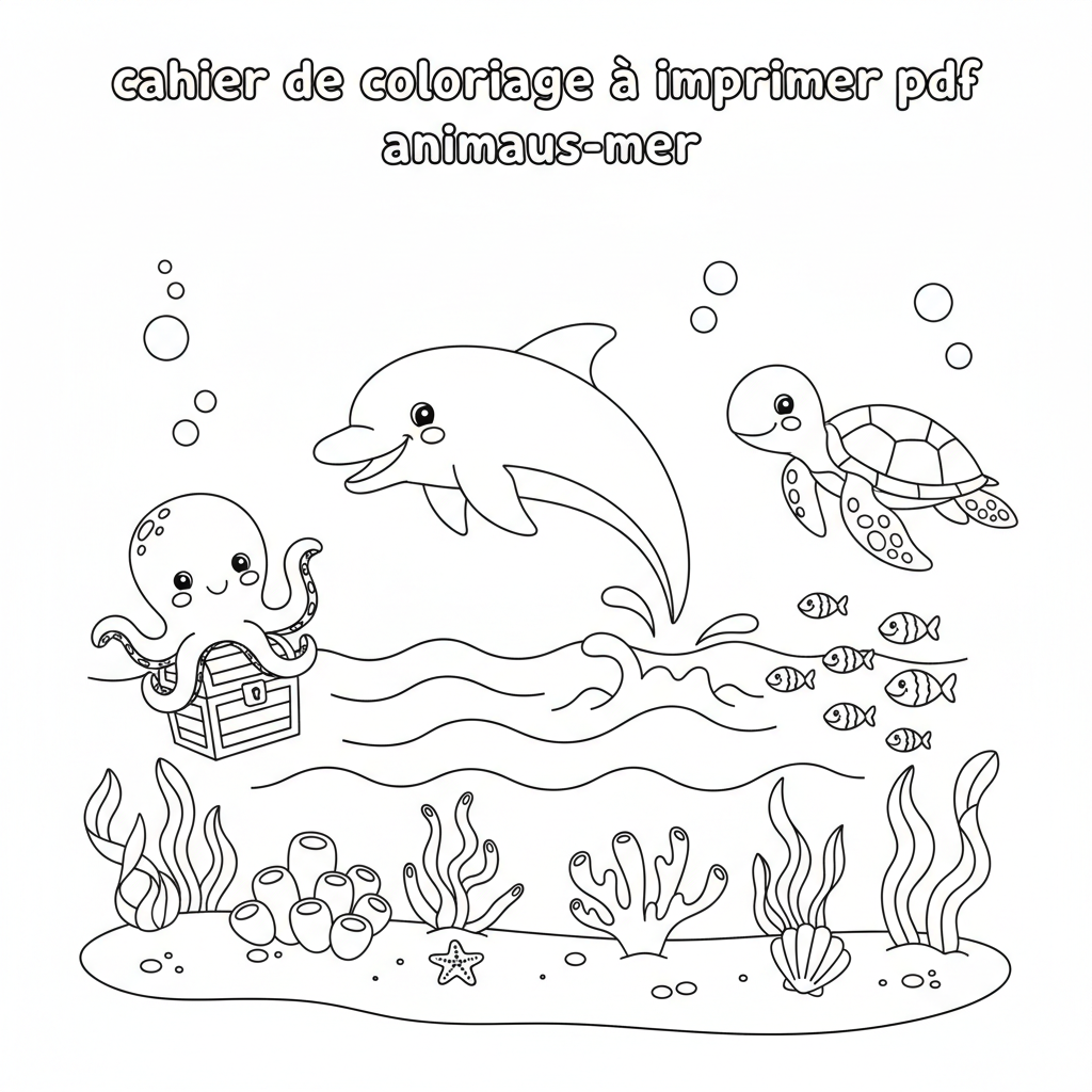 Coloriage cahier de coloriage à imprimer pdf 3