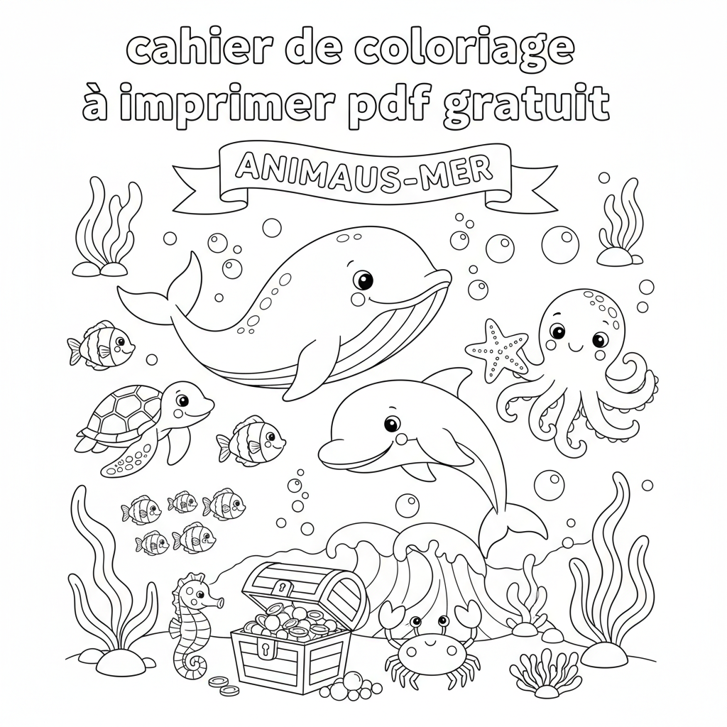 Coloriage cahier de coloriage à imprimer pdf gratuit 2