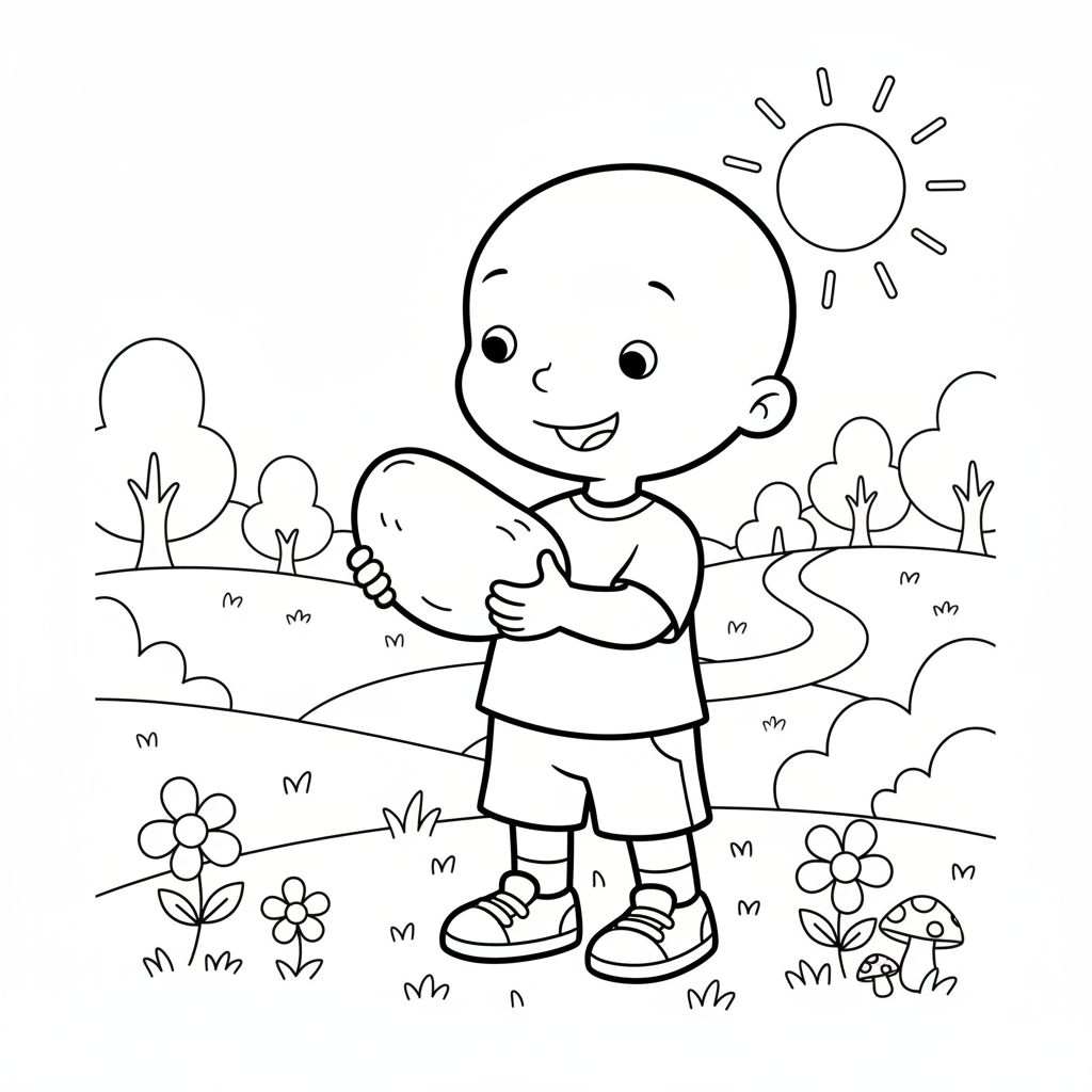 Coloriage cailloux coloriage 3