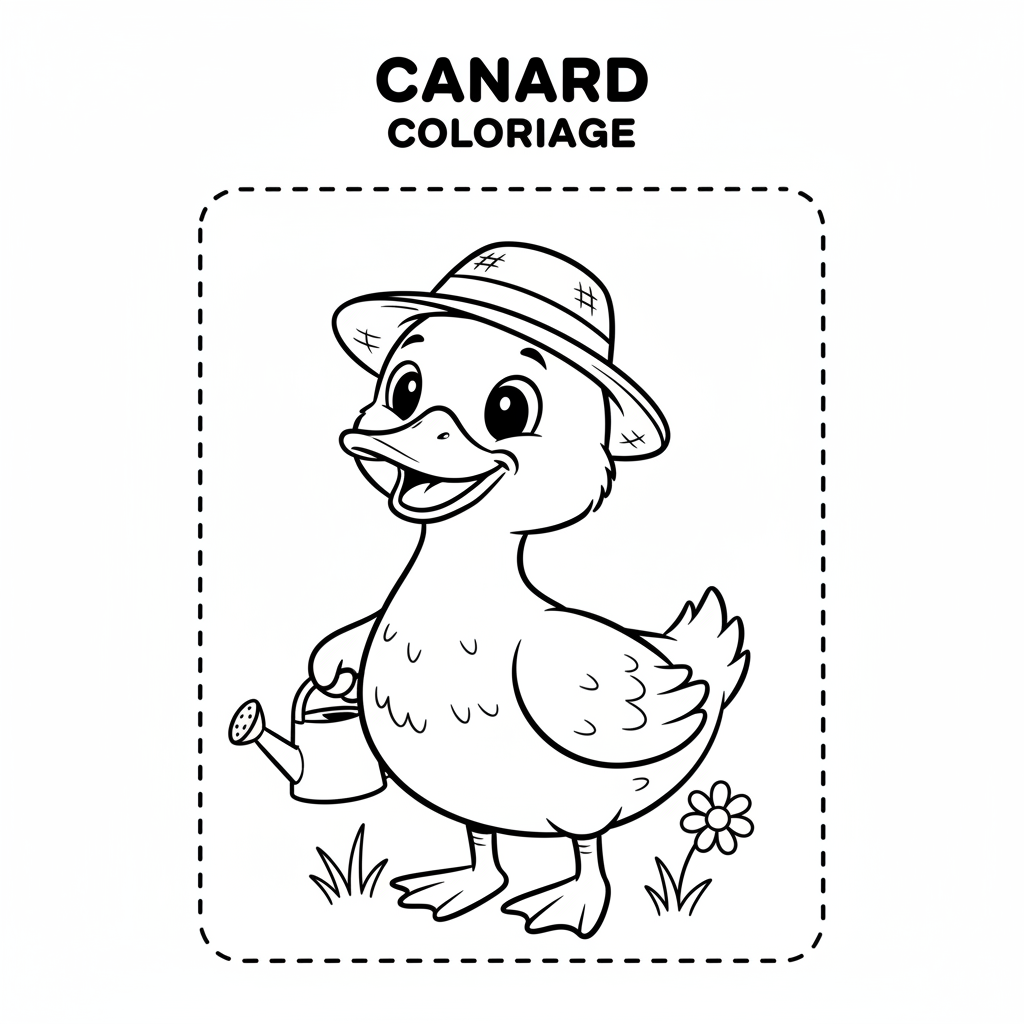 Coloriage canard coloriage 1