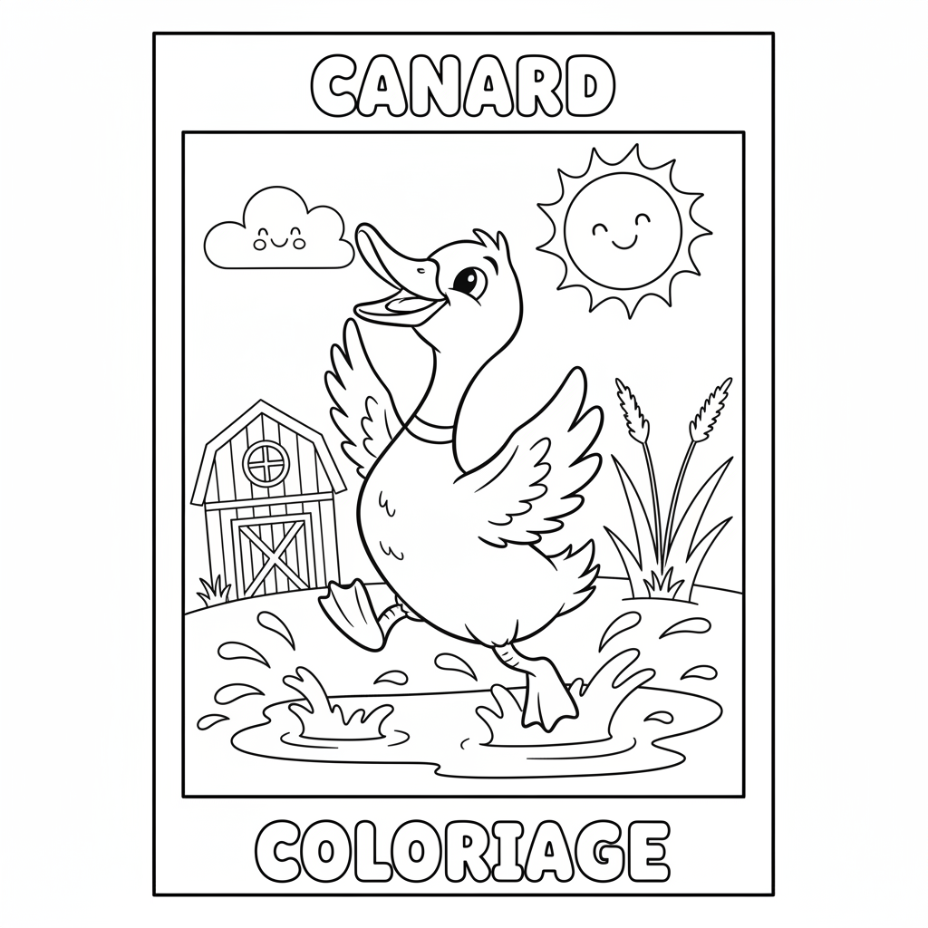Coloriage canard coloriage 5