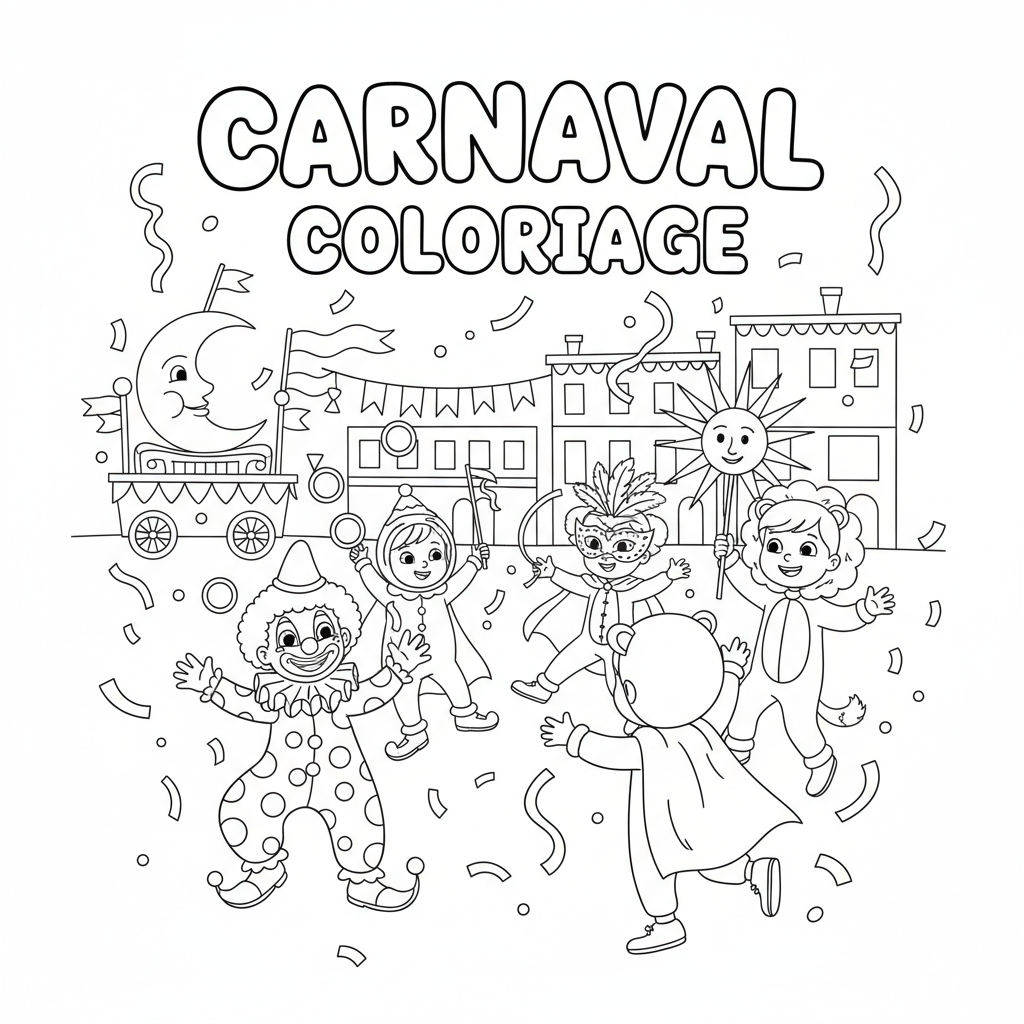 Coloriage carnaval coloriage 5