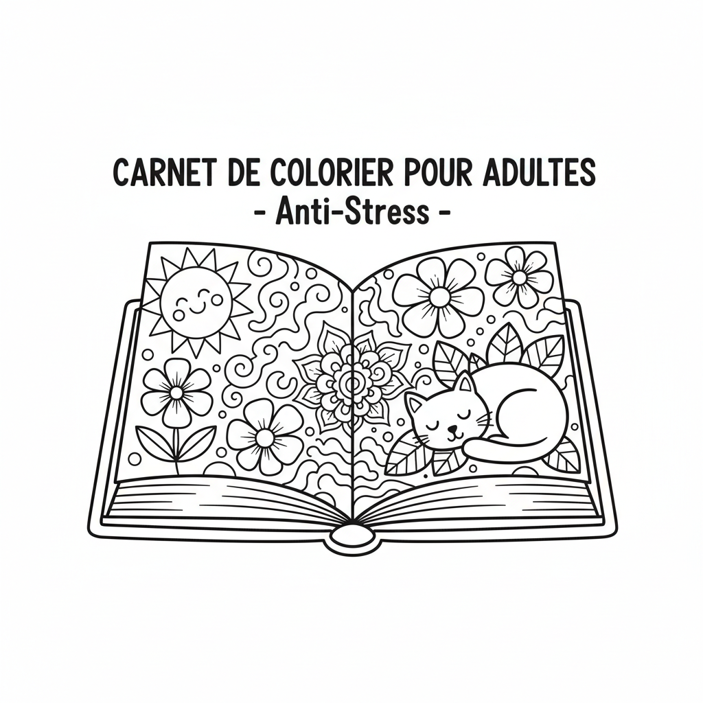 Coloriage carnet de coloriage adultes 1