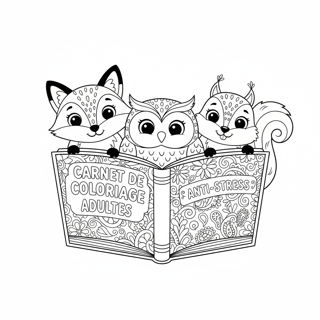 Coloriage carnet de coloriage adultes 4