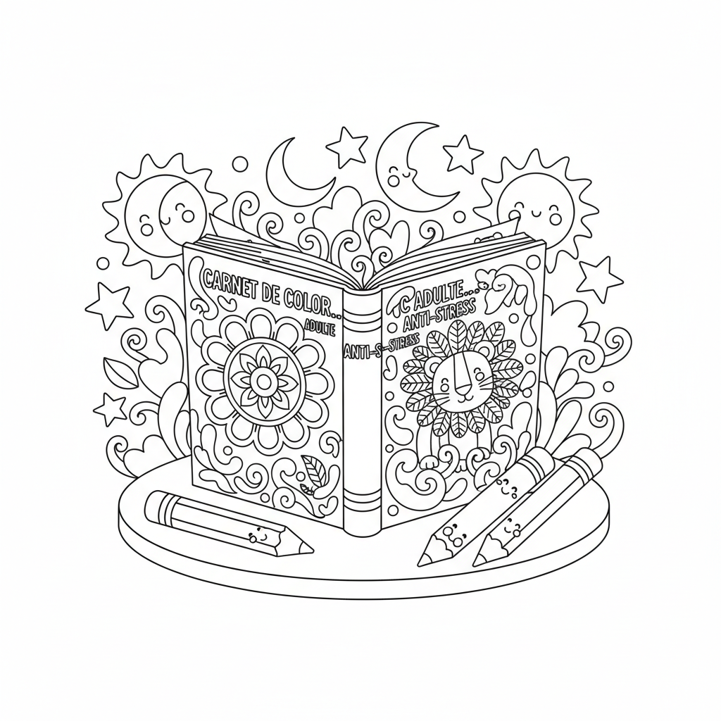 Coloriage carnet de coloriage pour adulte 2