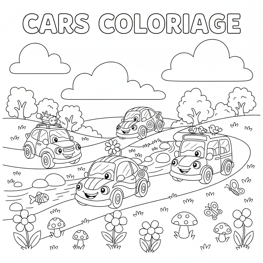 Coloriage cars coloriage 3